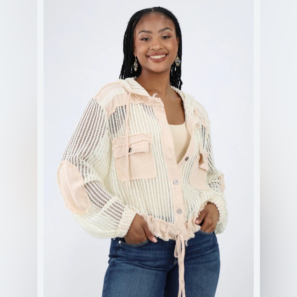 POL Cotton Boho Chic Natural Jacket S
